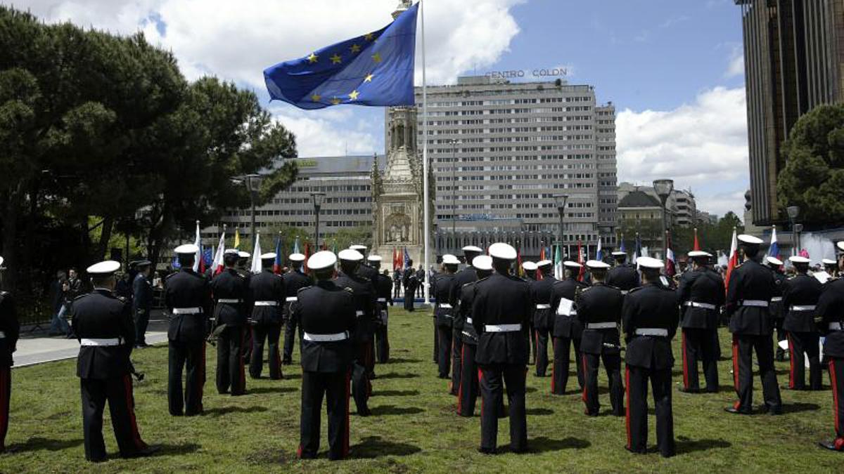 Dia de la Unión Europea en la Plaza de Colon de Madrid