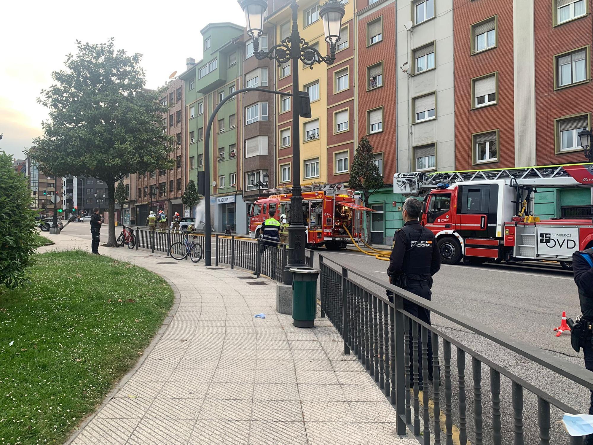 Cortan Fuertes Acevedo, en Oviedo, por un escape de gas