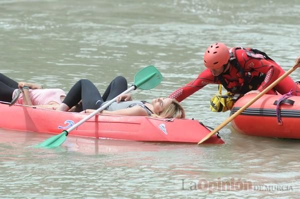 Simulacro en el río Segura