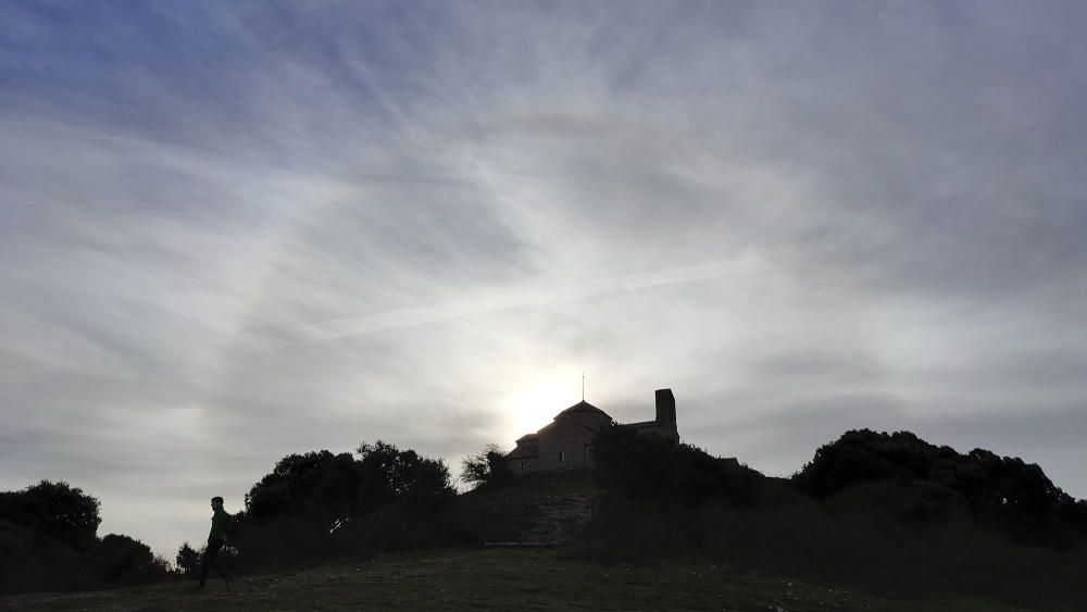 Halo solar a la Mola, a Sant Llorenç del Munt