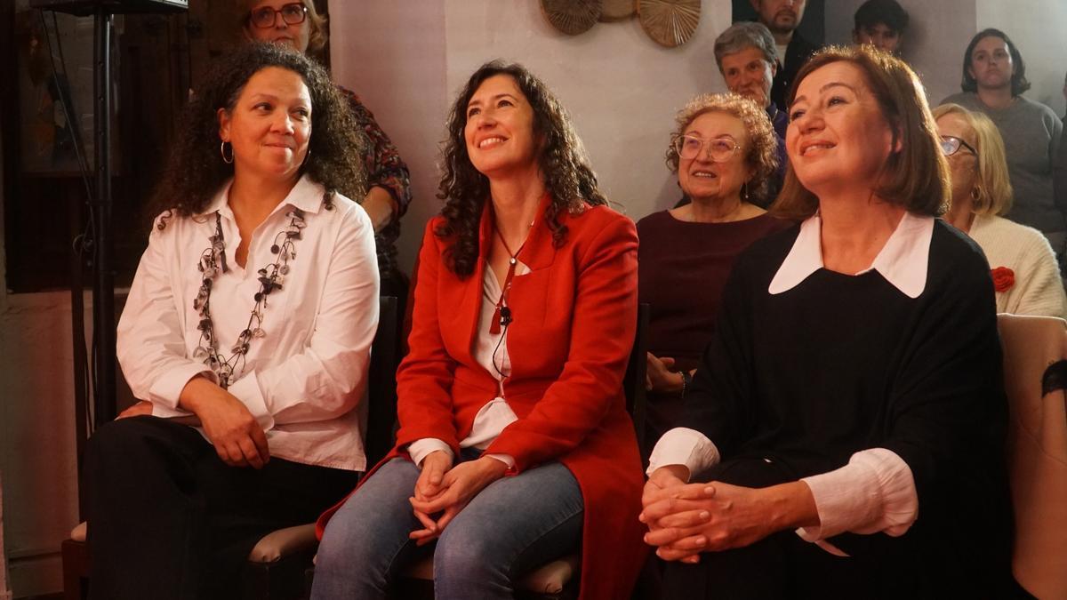 La candidata fue arropada por Francina Armengol y Catalina Cladera