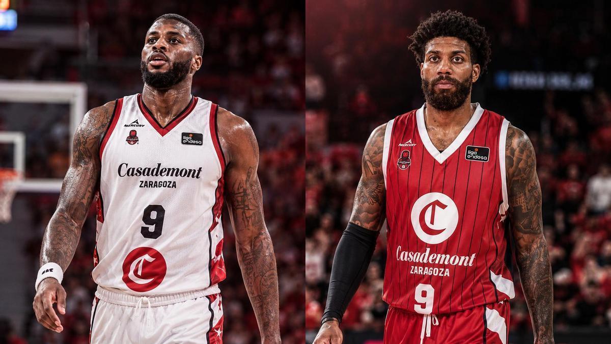 Nate Watson y Wright-Foreman, con la camiseta del Casademont