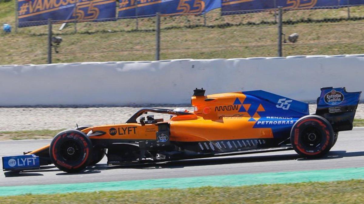 Carlos Sainz, en acción a los mandos del McLaren