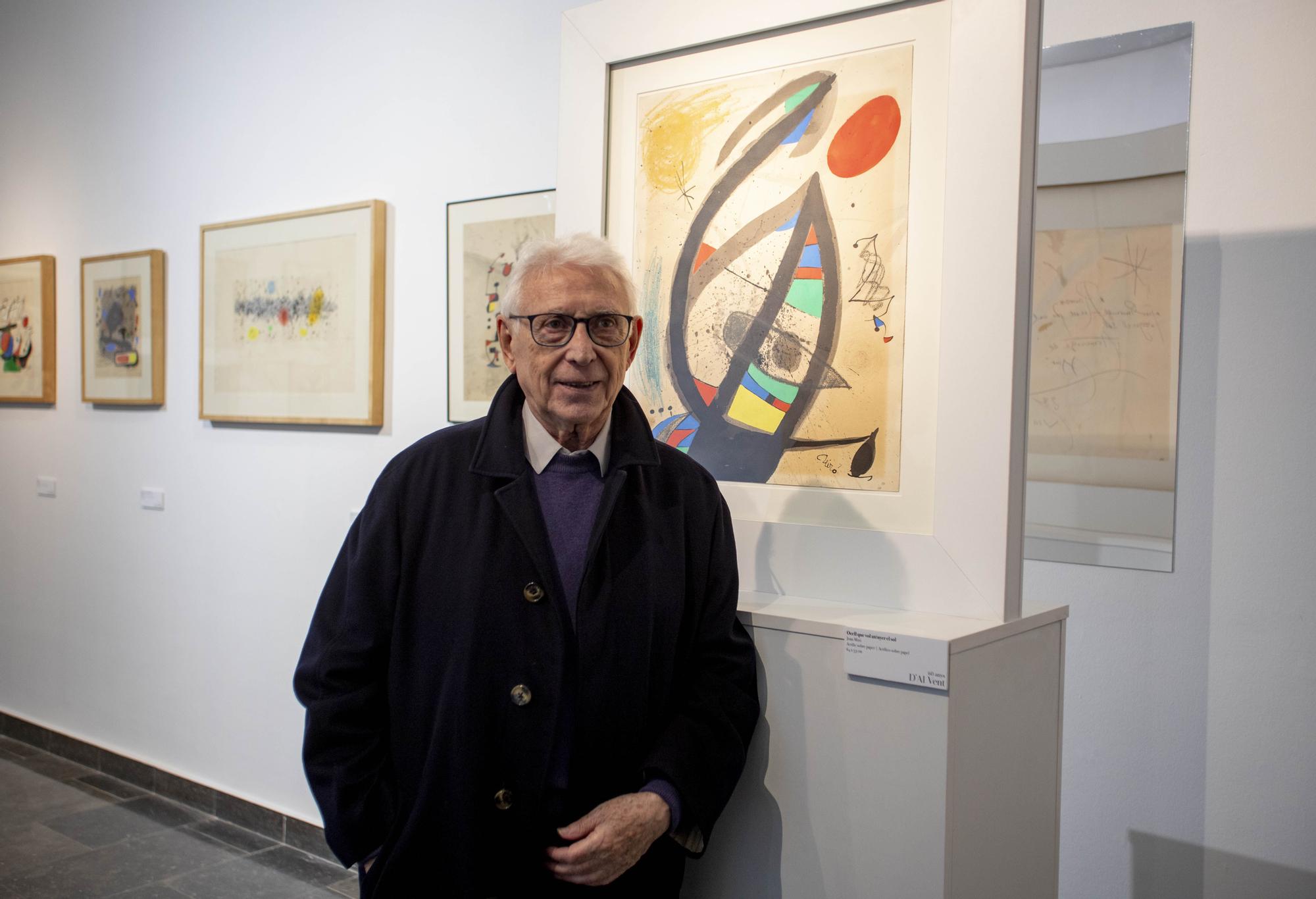 Xàtiva acoge la exposición con las obras de Miró, Tàpies o Armengol donadas por Raimon