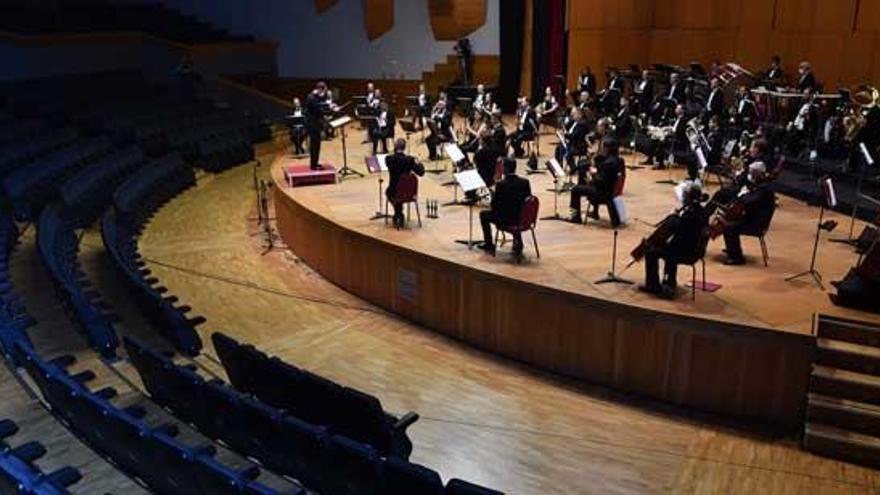 Concerto da Banda Municipal de Música, o mes pasado no Pazo da Ópera.