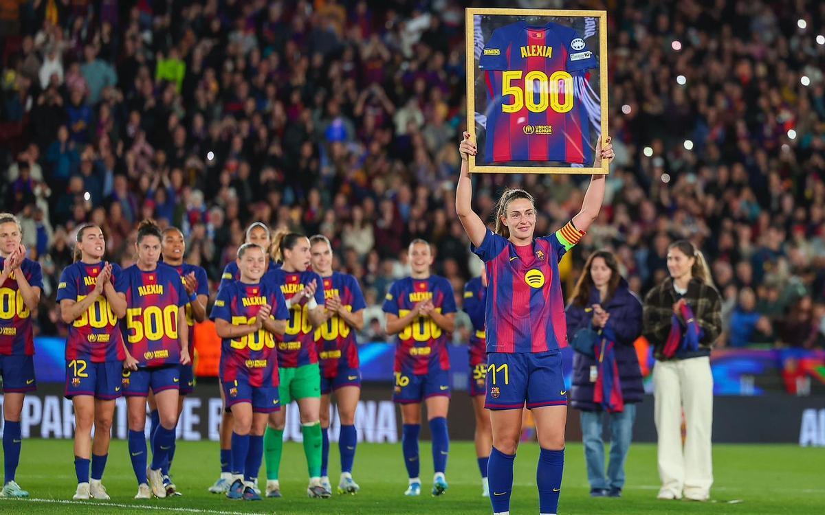 Alexia, homenajeada por sus 500 partidos