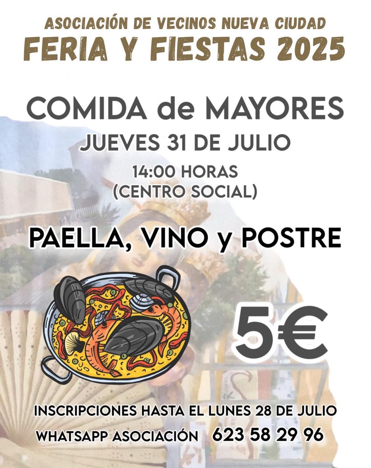 El cartel anunciador de la actividad.