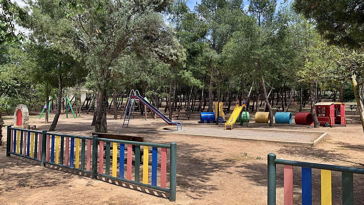 Acondicionamiento realizado en el parque de la ermita de Cabañas. | SERVICIO ESPECIAL