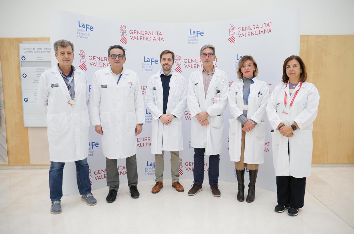 Equipo de cardiología del Hospital La Fe de València.