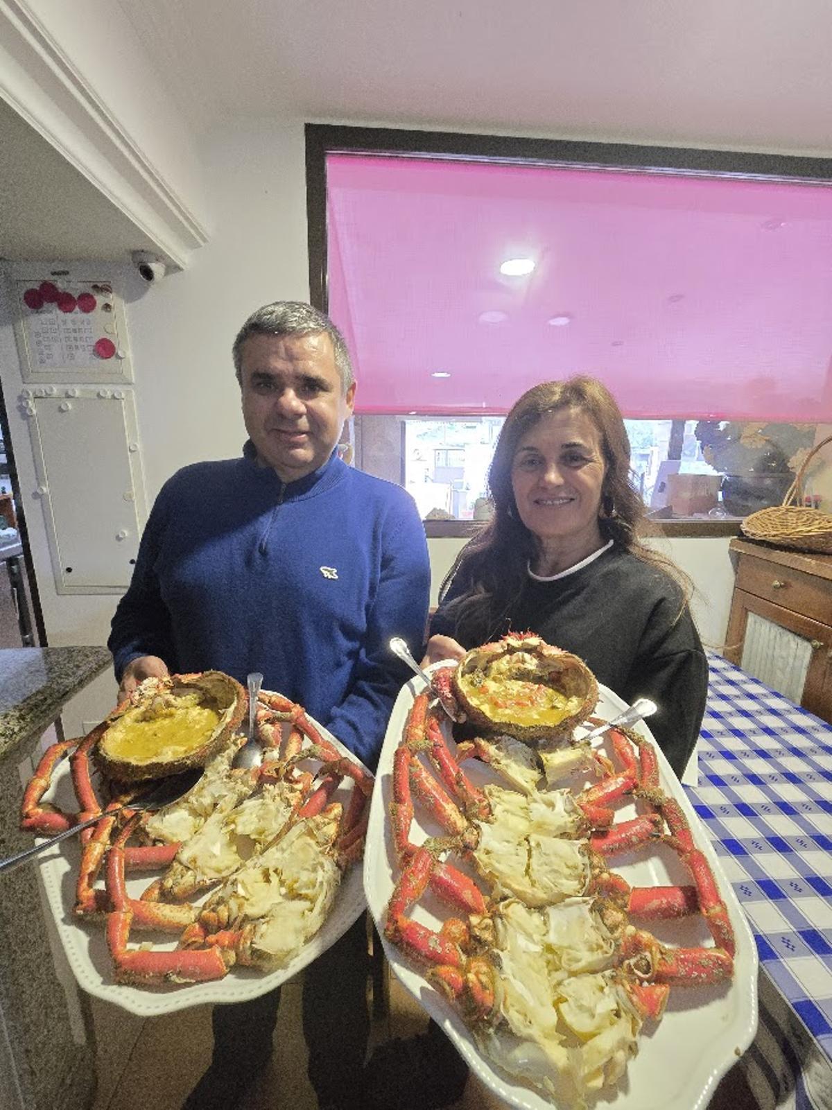 Pablo Agrelo y su esposa, Isabel Castro (Hotel O Castro).