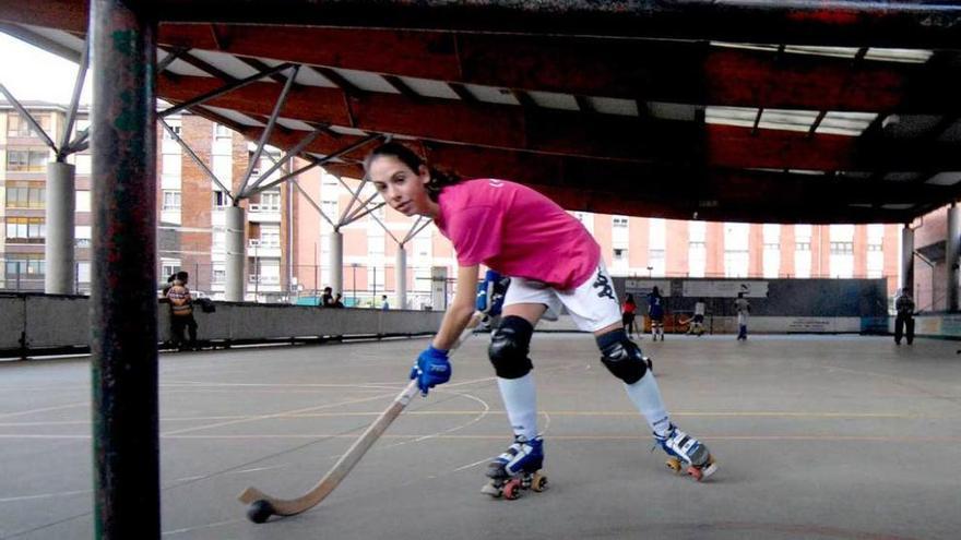 Marta González, en la pista de La Algodonera.