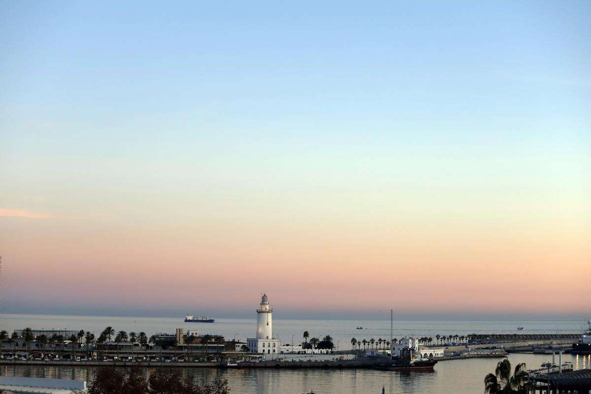 Puesta de sol desde Gibralfaro.