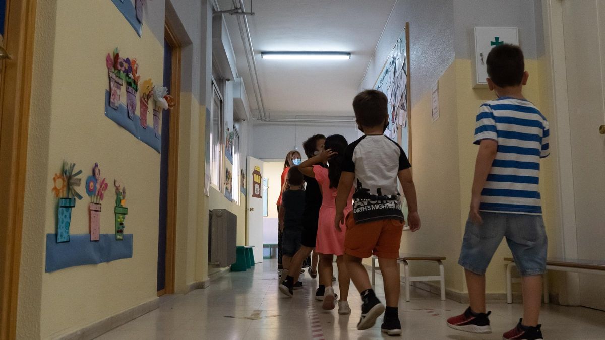 Alumnos de Infantil en uno de los colegios de la capital.