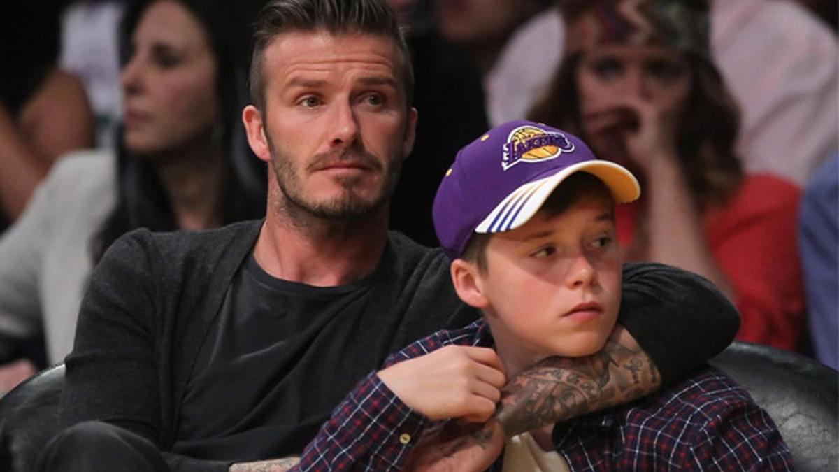 El hijo de Beckham apunta maneras tanto en fútbol como en moda