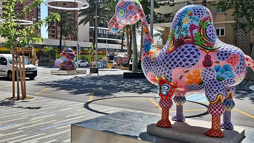 Las esculturas de Hung Yi ya se pueden ver en algunas de las calles del centro urbano de Benidorm. 