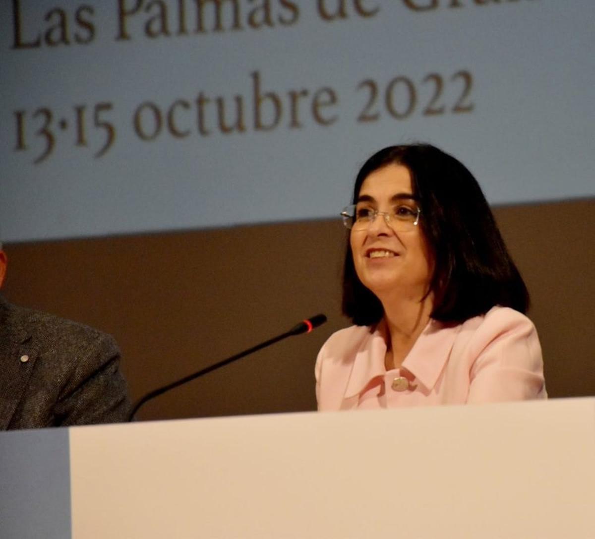 La ministra de Sanidad, Carolina Darias.