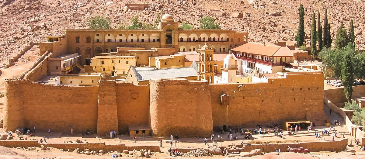 Monasterio de Santa Catalina,  en el desierto del Sinaí, Egipto.