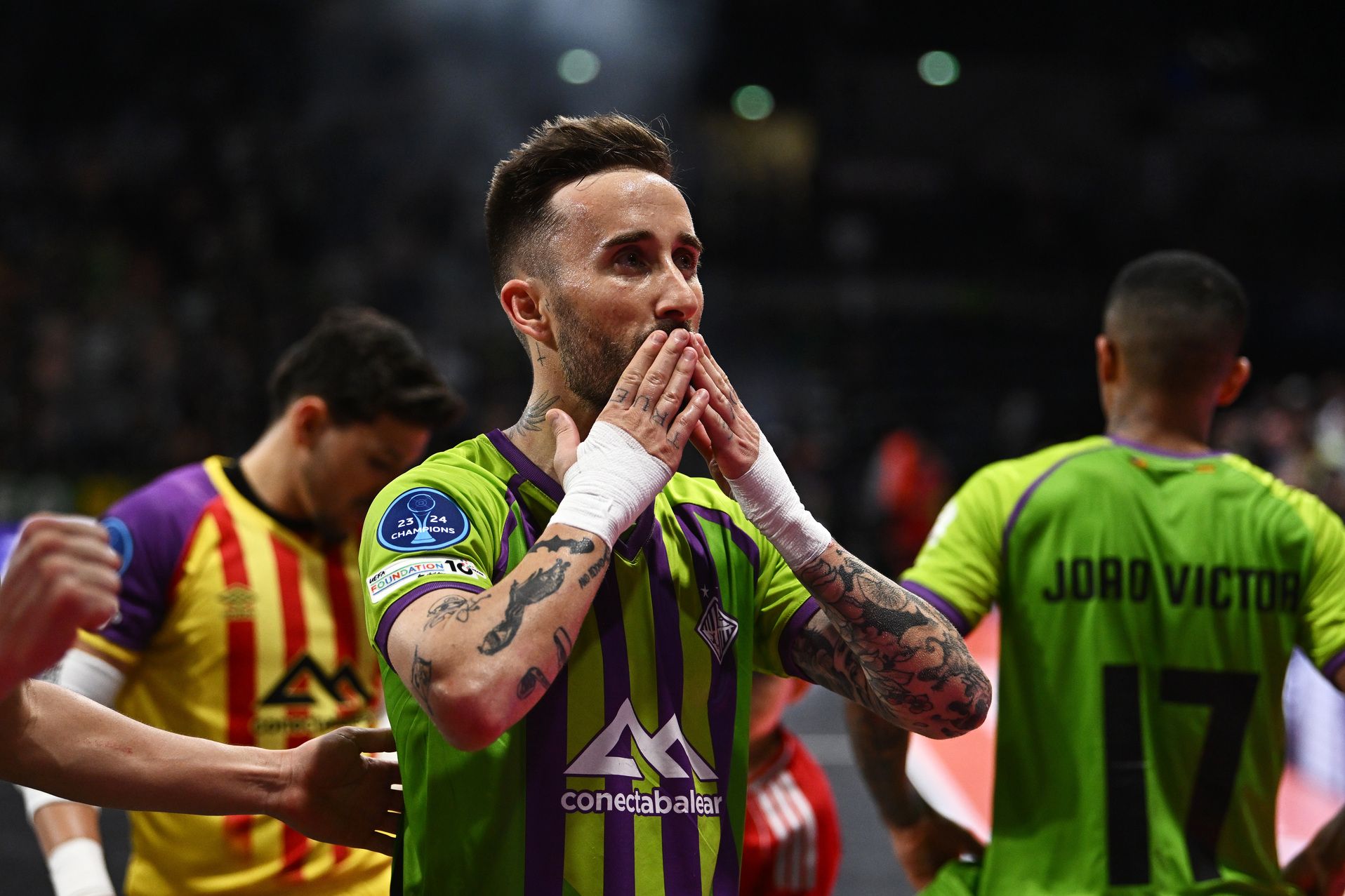 Las imágenes de la victoria del Palma Futsal (0-3) al Sporting que le clasifica a la final de la UEFA Champions Futsal