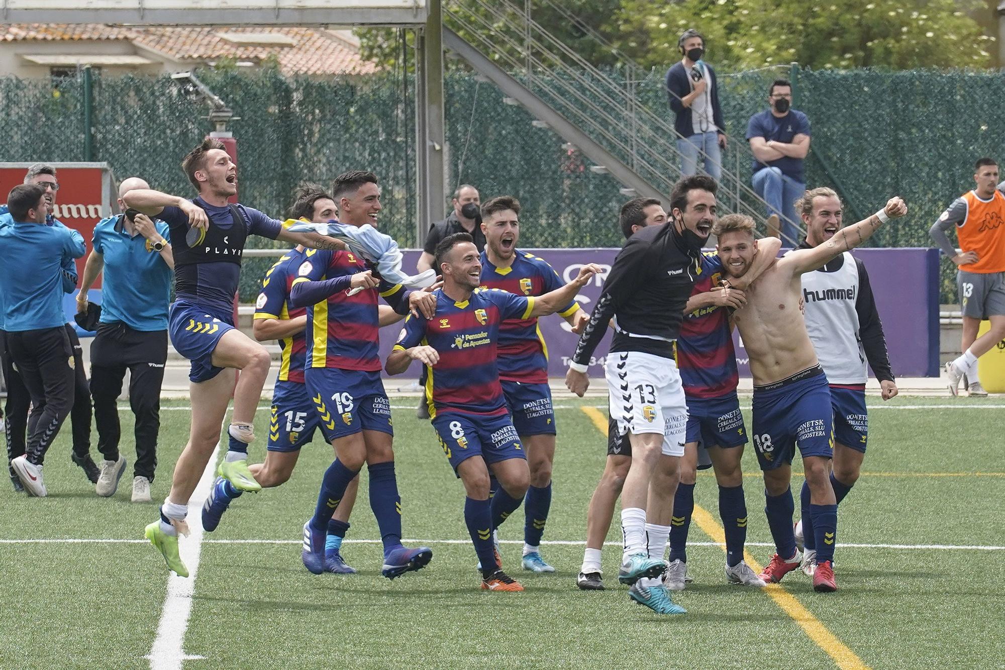 El Llagostera és de Primera RFEF (3-3)