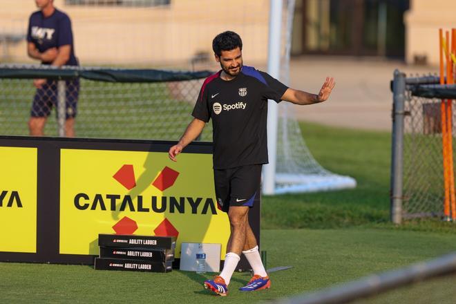 Así ha sido el entrenamiento del Barça en la Base Naval de la Marina de Annapolis para preparar el clásico