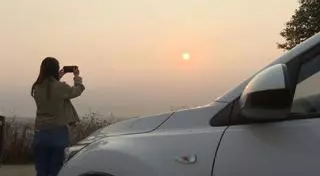 La calidad del aire en Vigo escala hasta "muy mala" por el humo de los incendios de Portugal