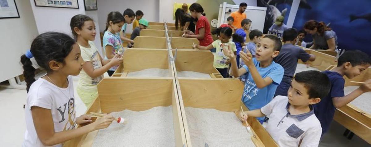 Uno de los talleres didácticos que se desarrolló ayer en el Mupe.