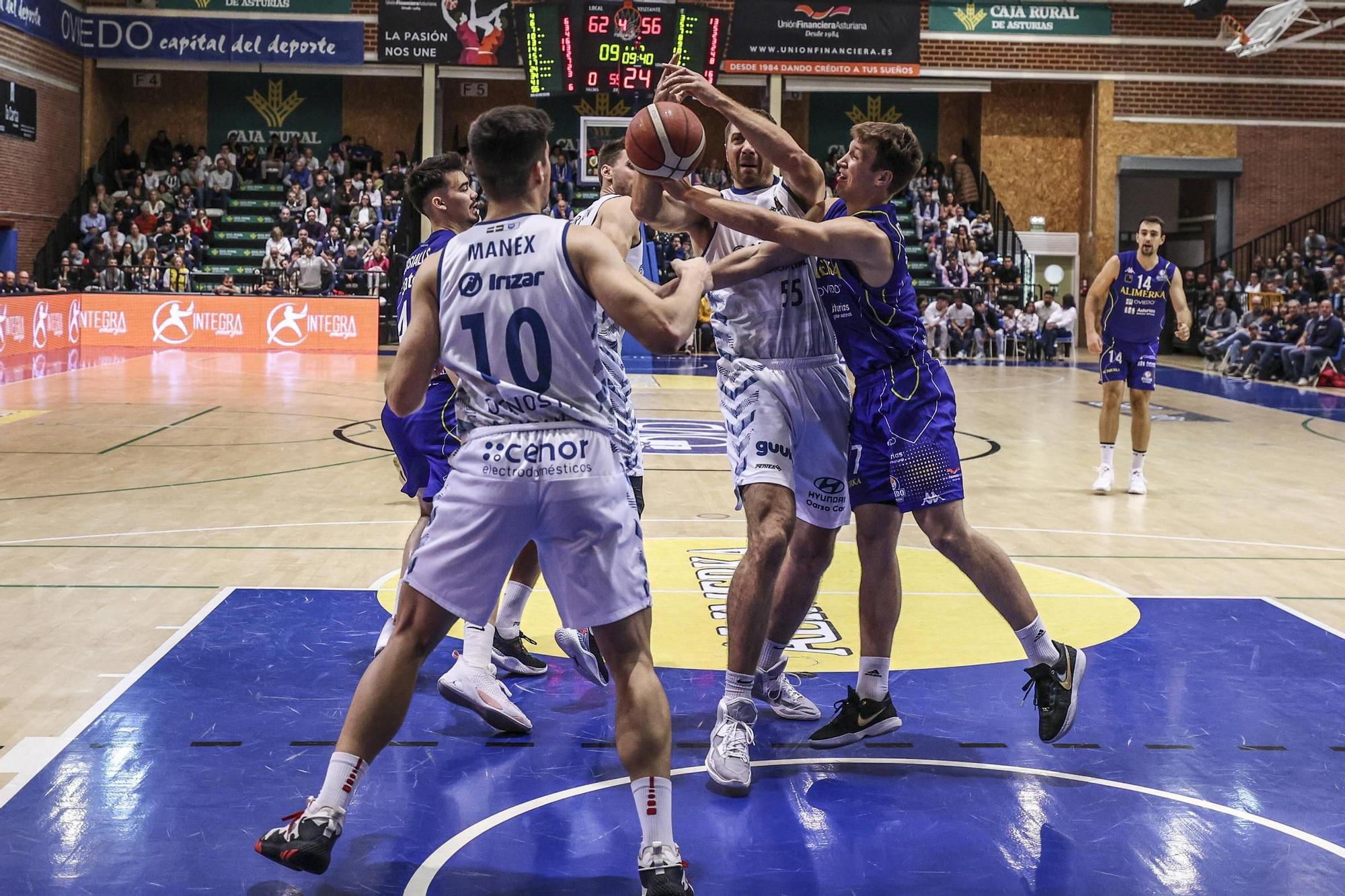 El Alimerka Oviedo pierde (81-86) ante el Gipzukoa su primer partido de la temporada en la LEB Oro