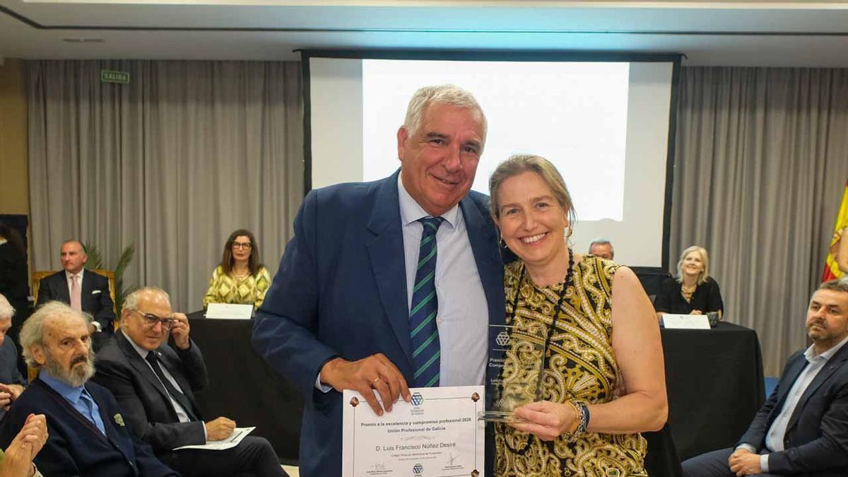 Luis Núñez, al recibir el premio