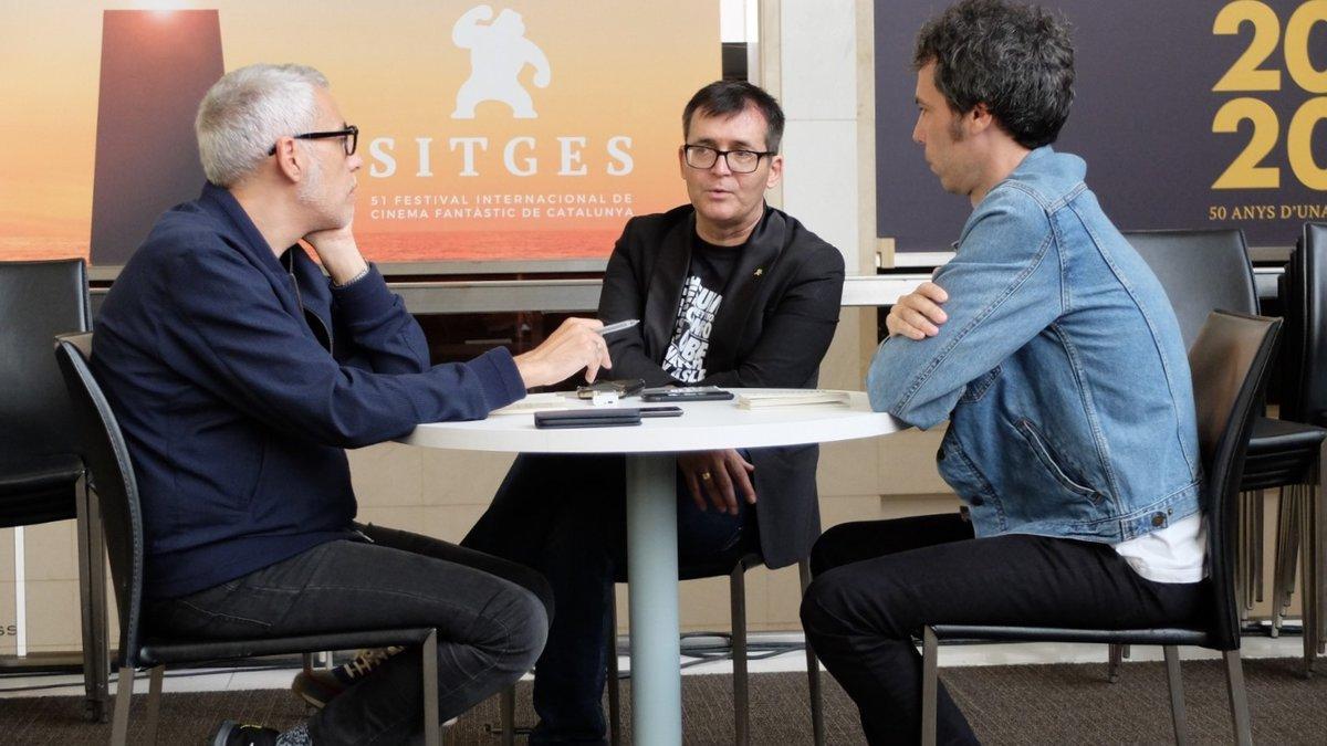 De izquierda a derecha, Julián García, Ángel Sala y Juan Manuel Freire, en su charla de balance del Festival de Sitges