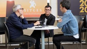 De izquierda a derecha, Julián García, Ángel Sala y Juan Manuel Freire, en su charla de balance del Festival de Sitges 