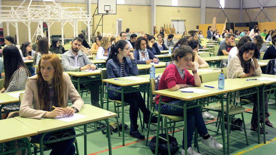 Examen de oposición para profesores de Educación Primaria en Galicia en 2016.