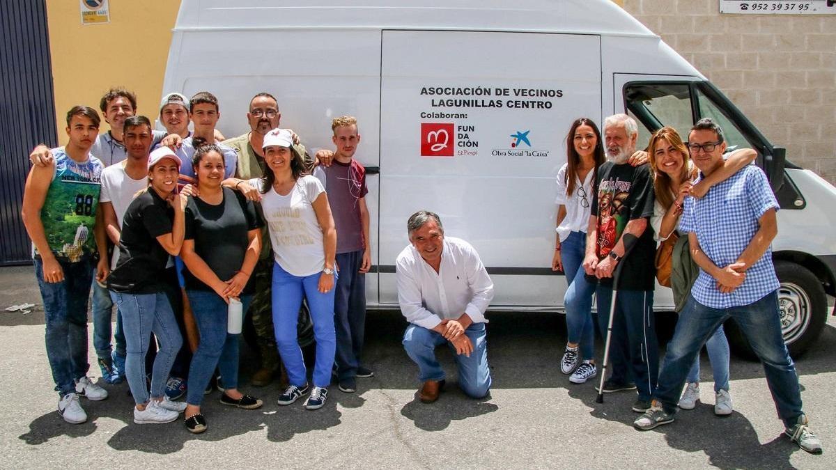 La furgoneta, el día en que fue donada a los vecinos.