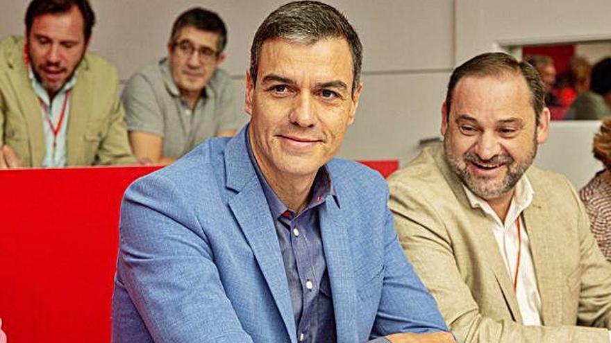 Pedro Sánchez durant el Comitè Federal del PSOE