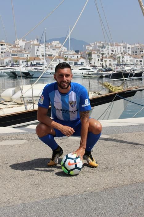 Presentación de Borja Bastón como jugador del Málaga CF.