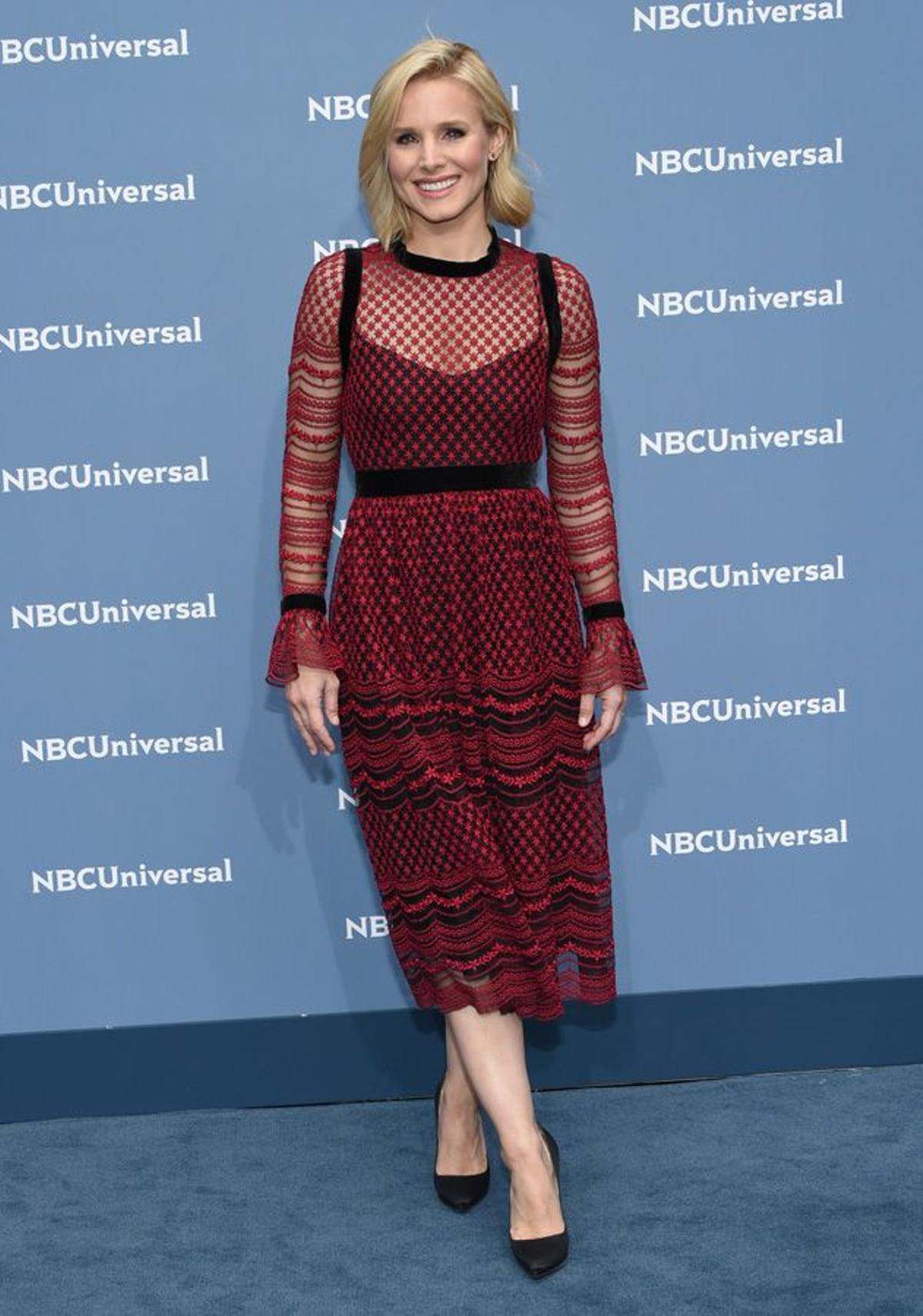 Kristen Bell en la presentación de la nueva programación de la NBC