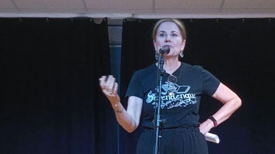 Cani Vidal, durante una de sus intervenciones. | A. C.