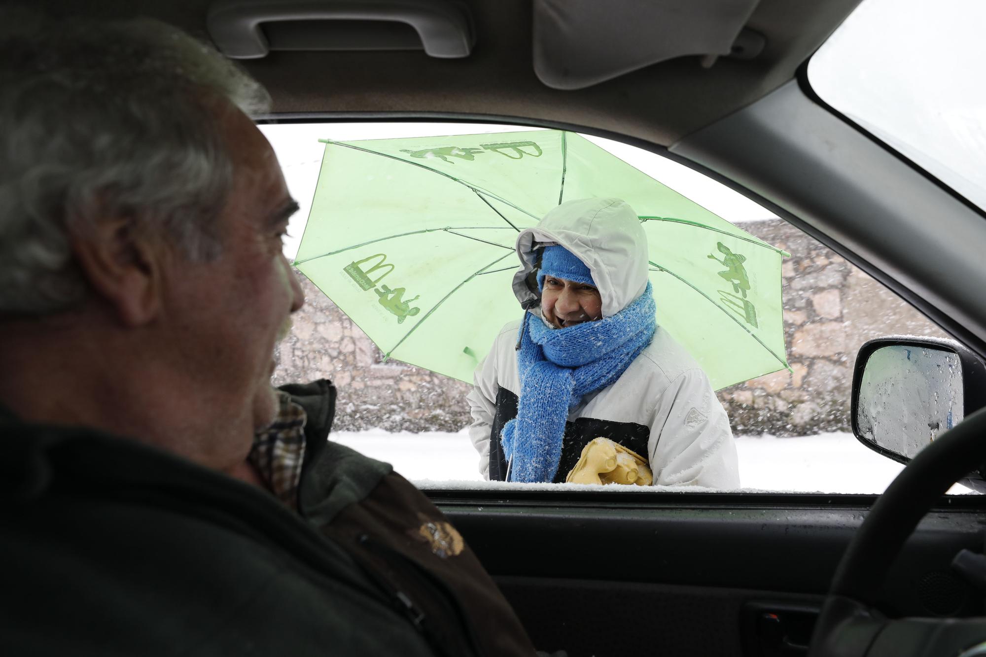 El temporal en Somiedo