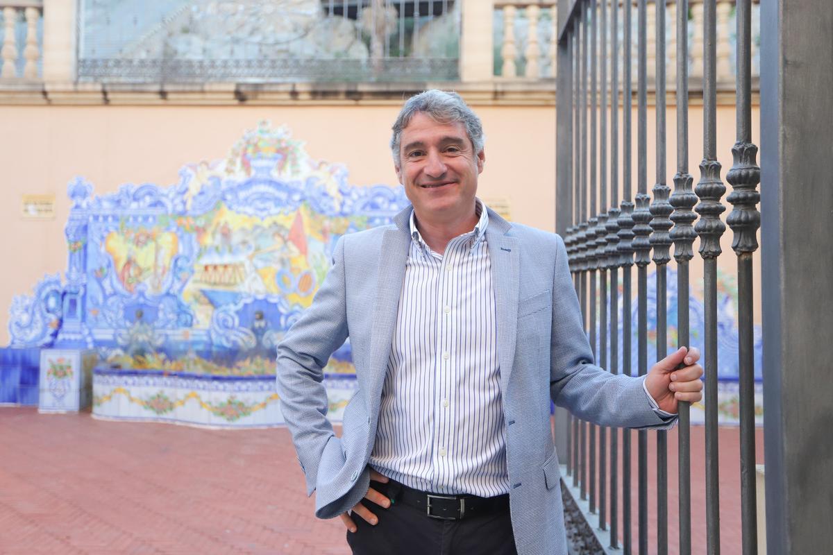 José Vegara, expresidente de la Asociación de Moros y Cristianos, en los Pozos de Cremós
