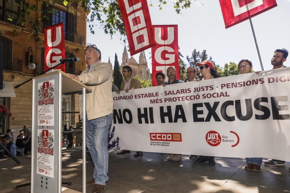 Manifestación del Primero de Mayo en Palma