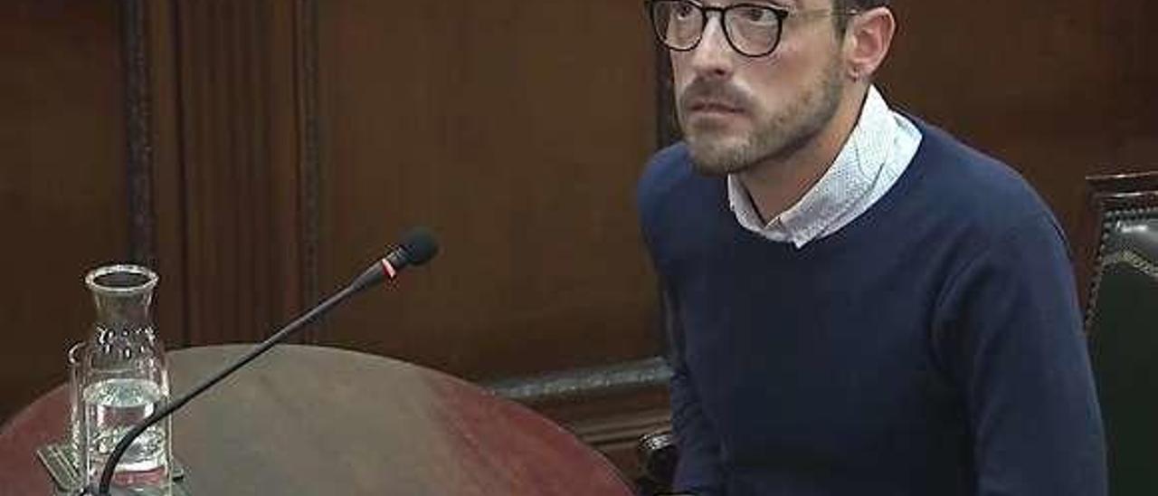Jaume Mestre, durante su declaración de ayer.