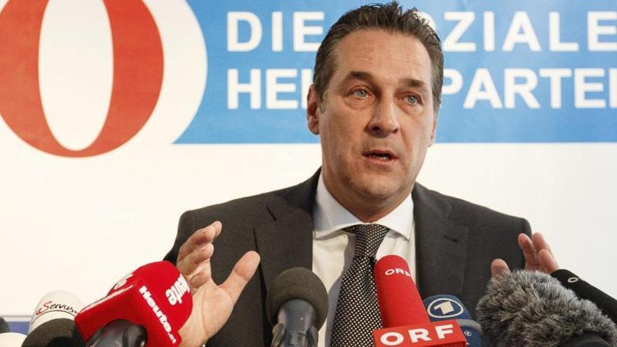El líder del Partido Liberal de Austria, Heinz Christian Strache.