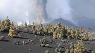 El SO2 impide este domingo la recogida de enseres y el riesgo en el Valle de Aridane