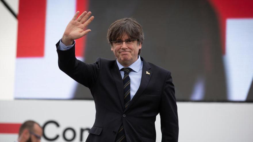 Puigdemont, en l&#039;acte de Perpinyà