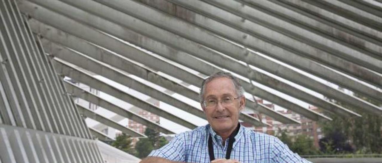 Ángel Carracedo, en el Palacio de Congresos, en Oviedo.