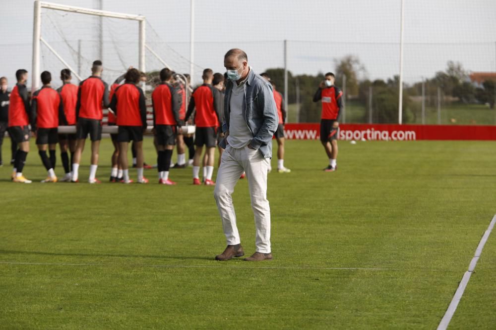 Entrenamiento del Sporting en Mareo.