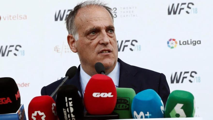 Tebas amenaza con un nuevo horario para los domingos