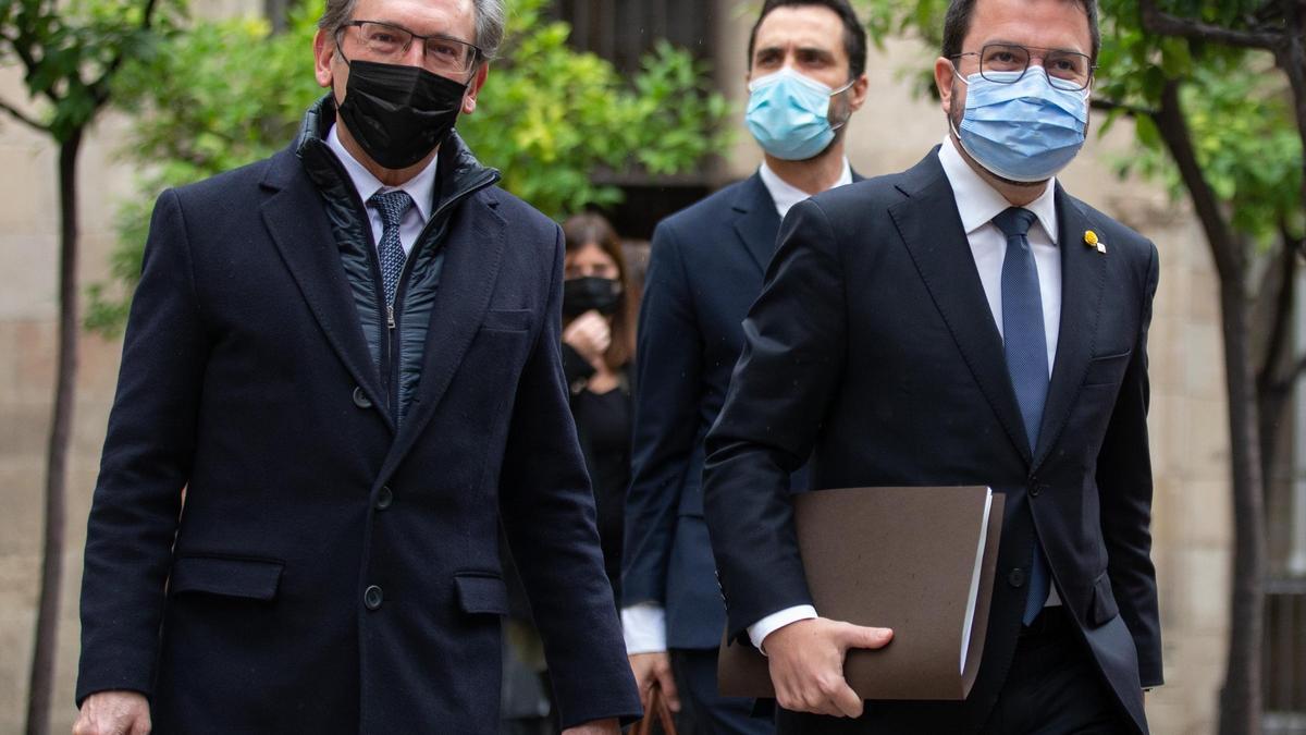 Jaume Giró y Pere Aragonès.