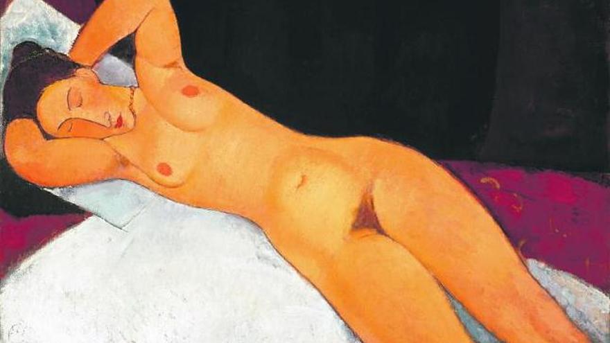 «Nude» (1917), de Modigliani, una de las obras que se pueden ver en la gran muestra.