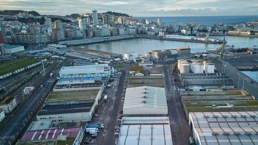 Vista aérea del puerto de A Coruña. | LOC