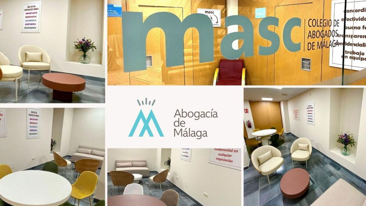 El Colegio de Abogados de Málaga ha creado una nueva plataforma digital y ha habilitado dos salas en su sede principal.